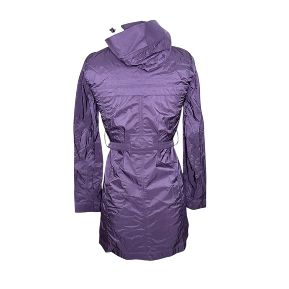 LL Bean Womens Purple Hooded Windbreaker Parka Trail Model Rain Jacket Size XS - Picture 5 of 9
